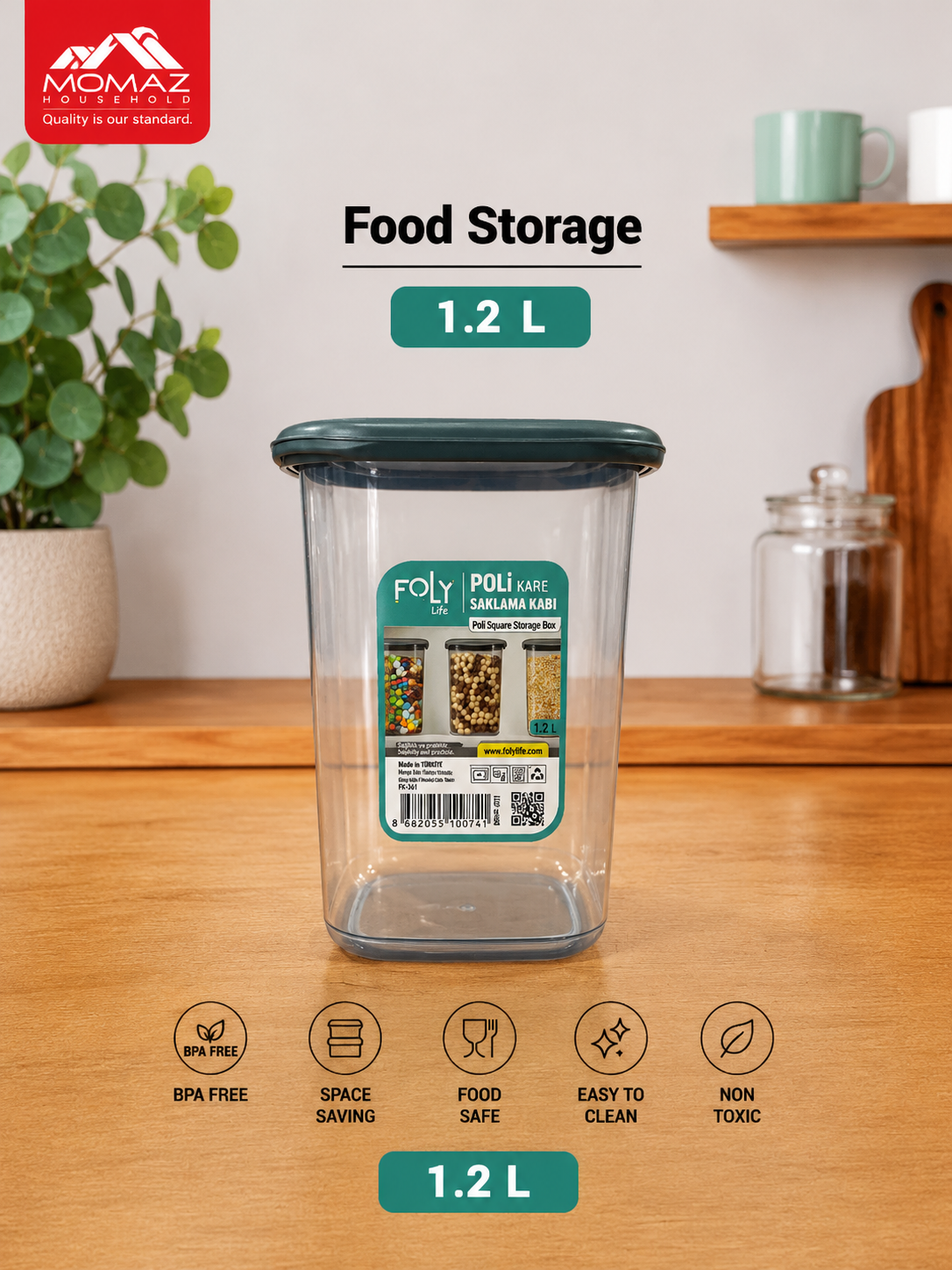 Momaz Food Storage Container 1.2L