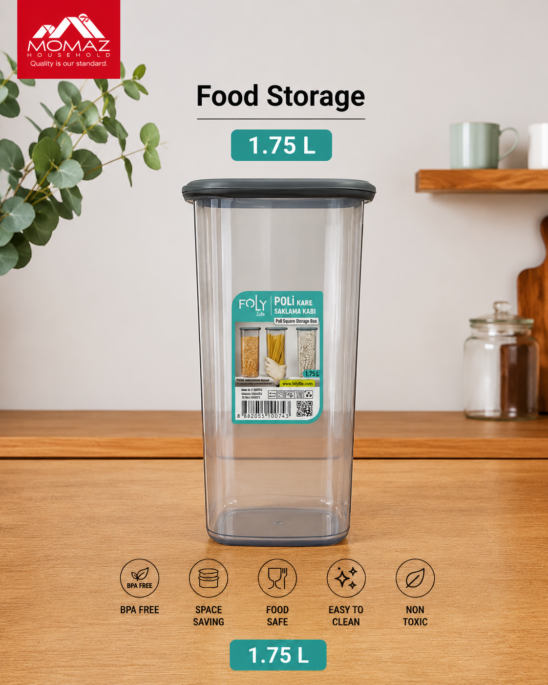 Momaz Food Storage Container 1.75L