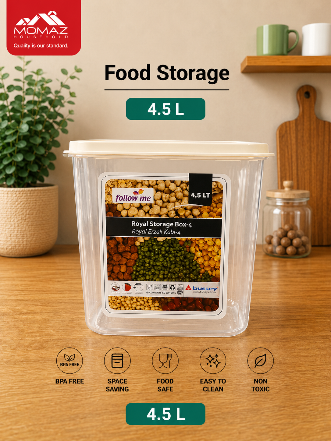 Momaz Food Storage Container 4.5L