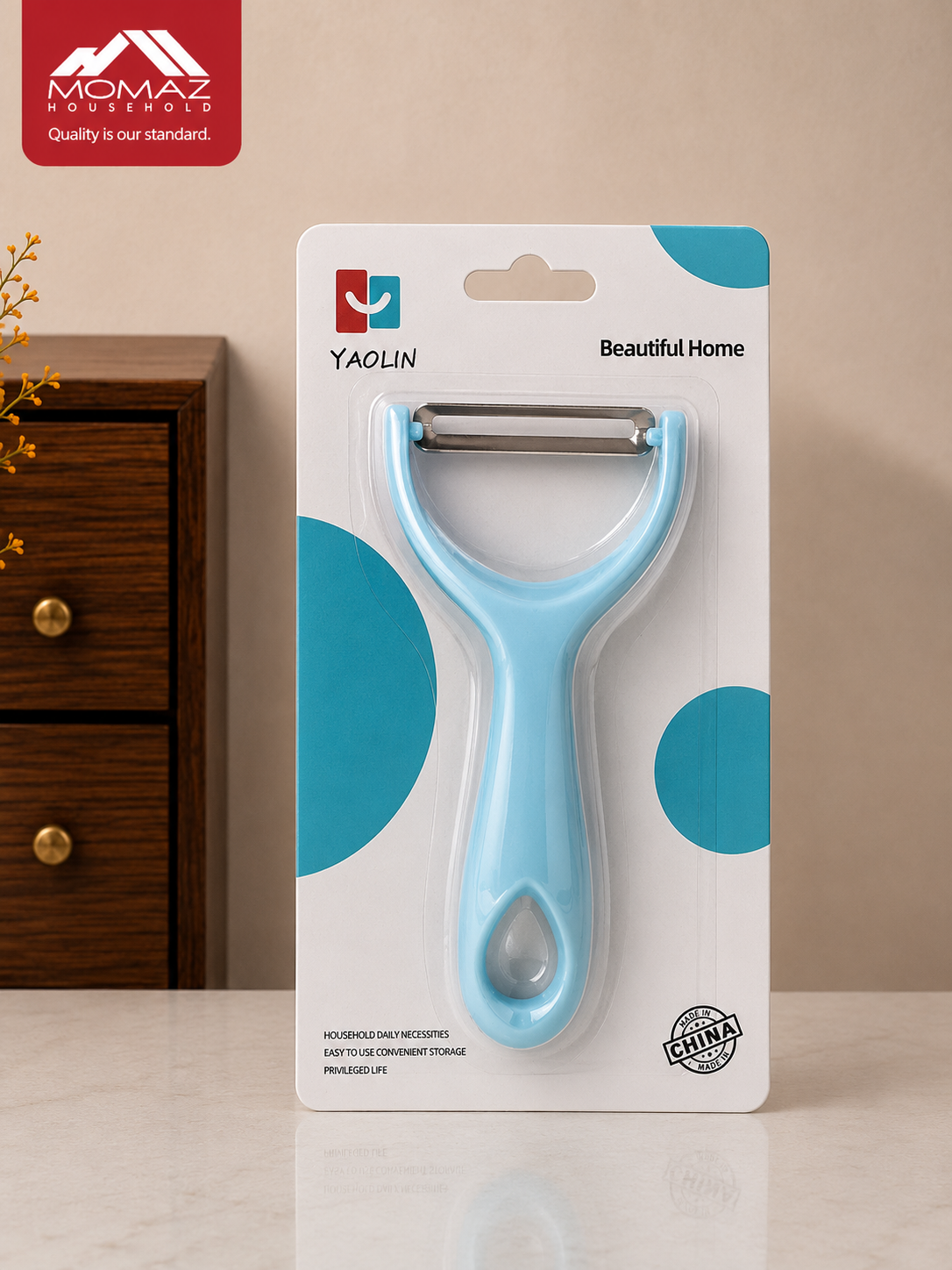 Momaz Vegetable Peeler – Blue Handle