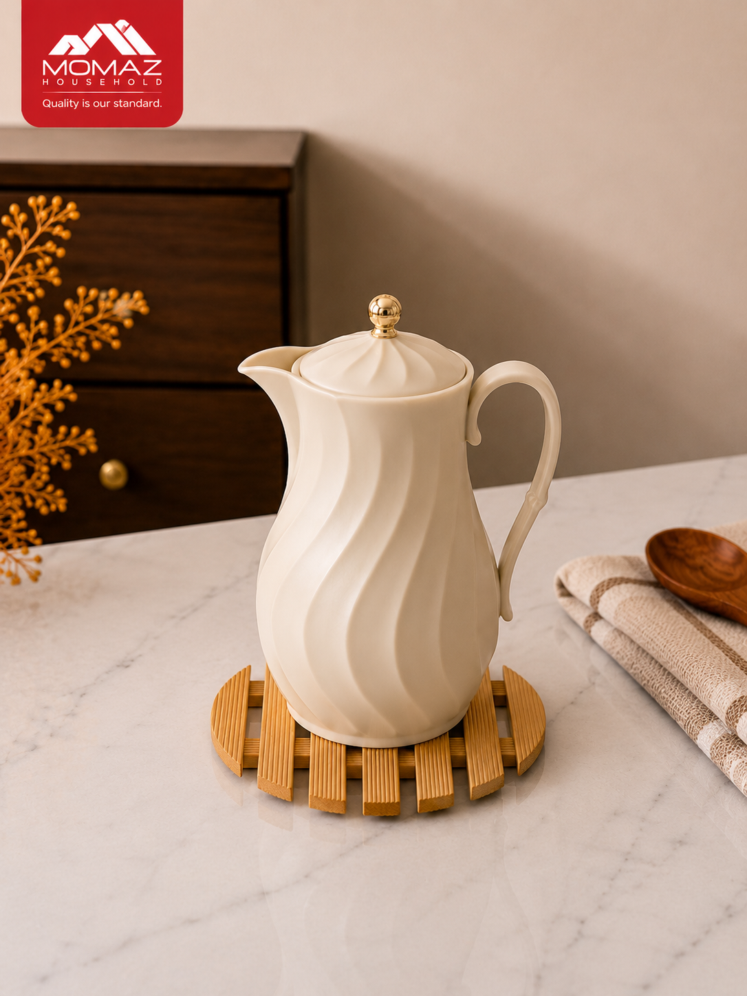 Momaz Bamboo Trivet Heat Resistant Mat