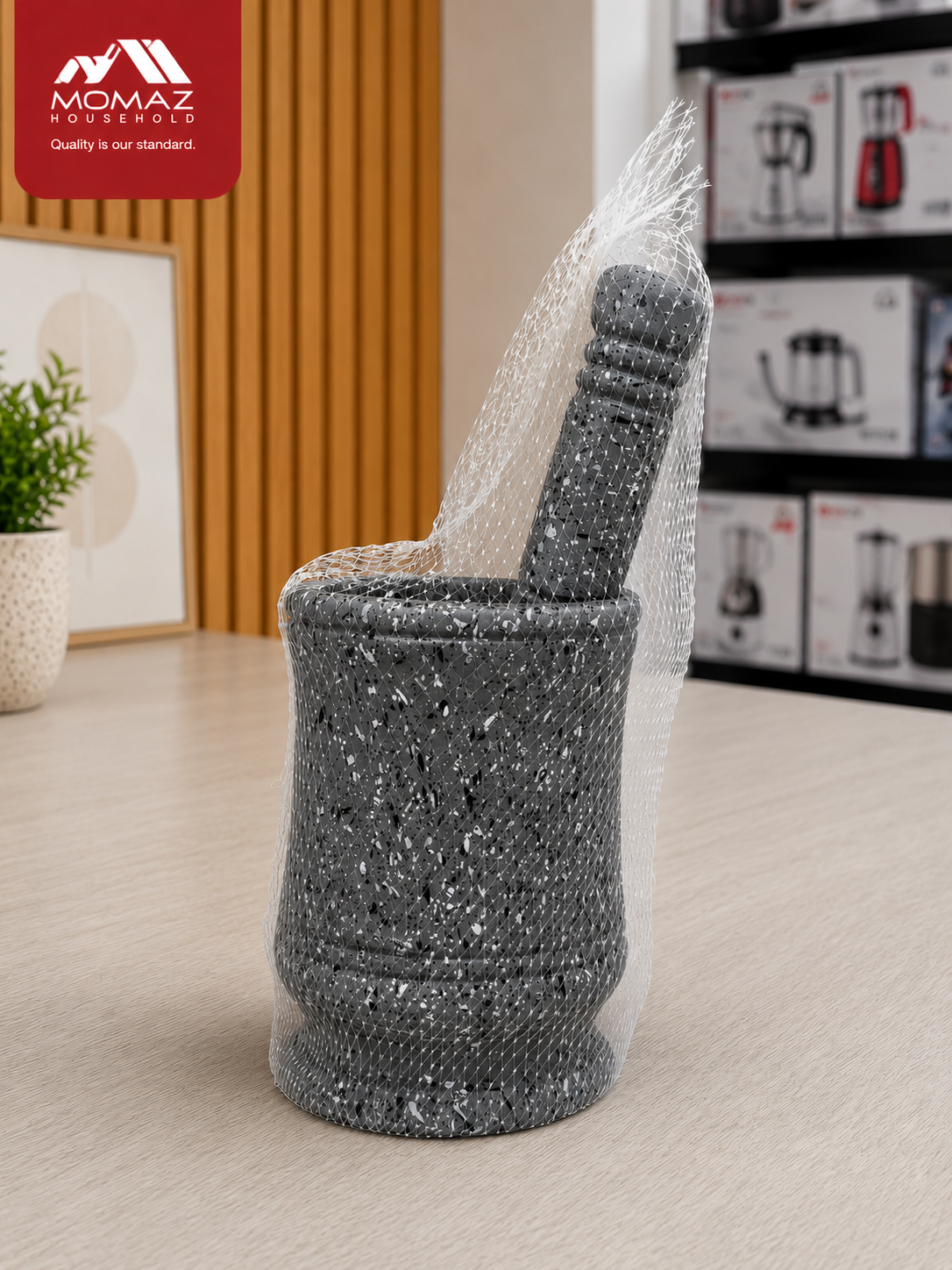 Momaz Garlic Mortar & Pestle Set