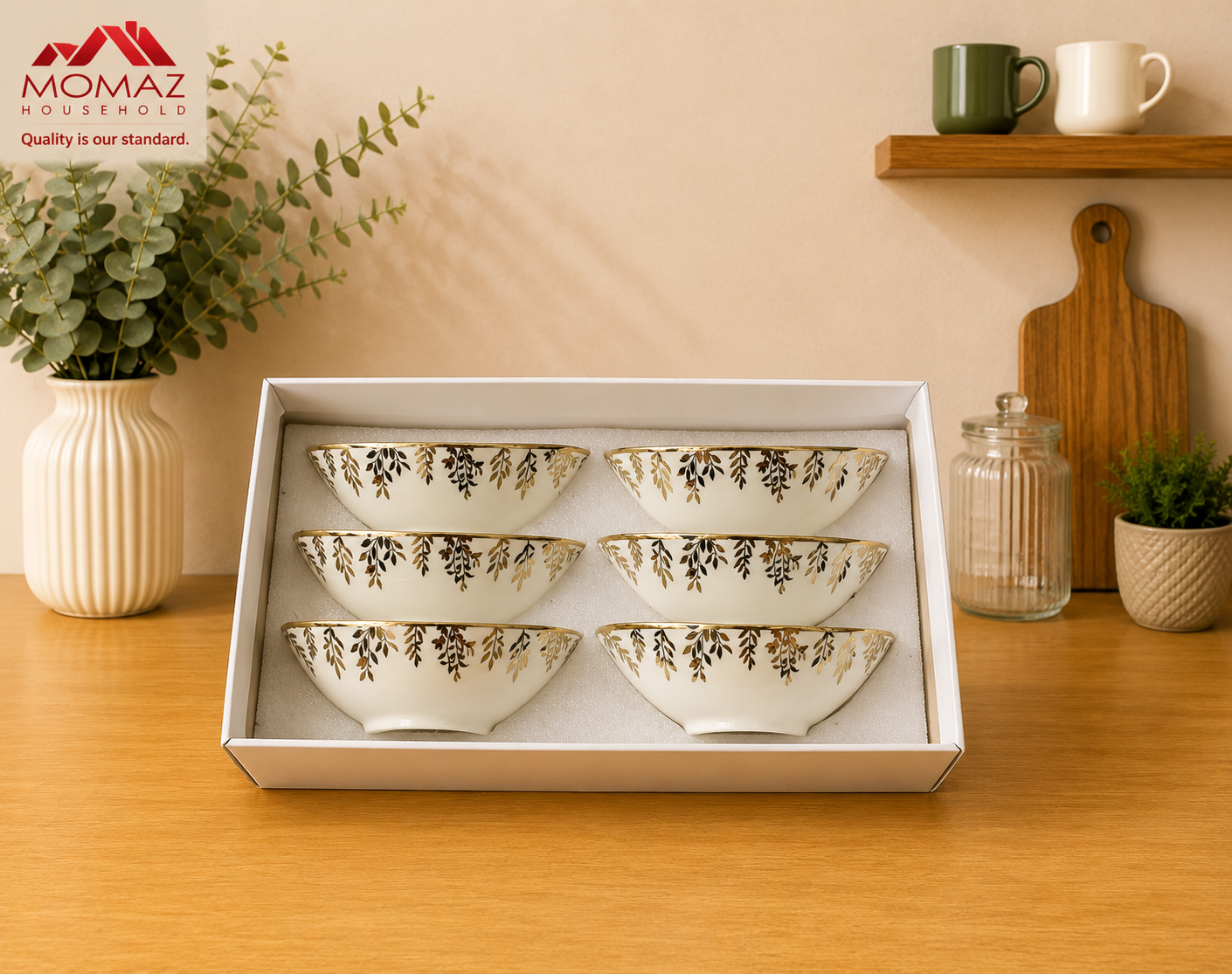 Momaz Luxury Bowl Set – 6 PCS