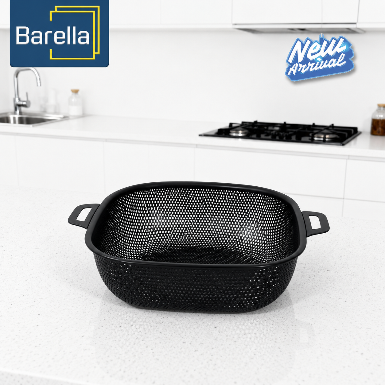 Barella Black Square Strainer Series