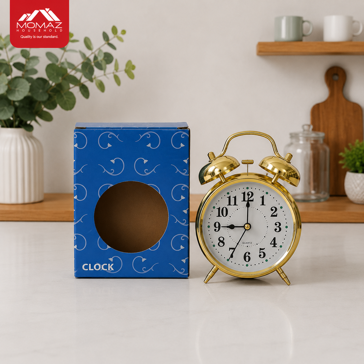 Momaz Classic Twin Bell Alarm Clock