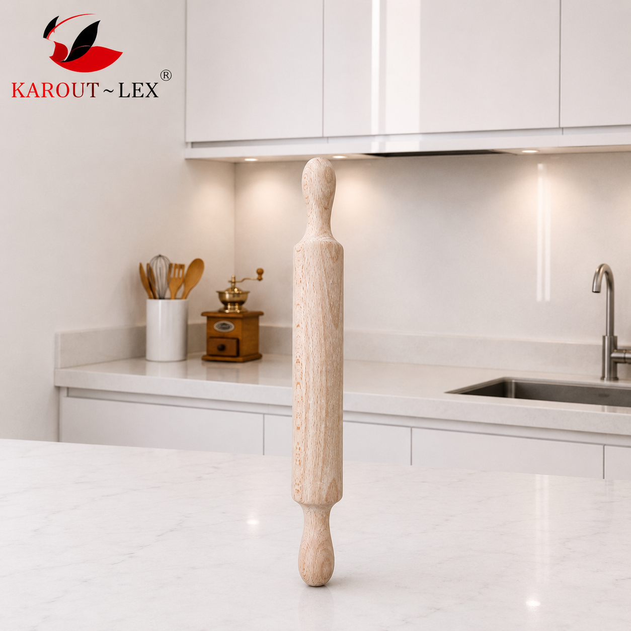 Karout-Lex Wooden Rolling Pin