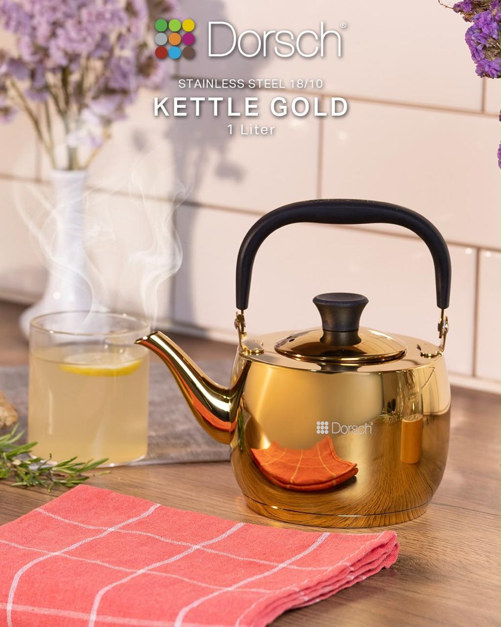 Dorsch Tea Kettle Gold – 1 Liter