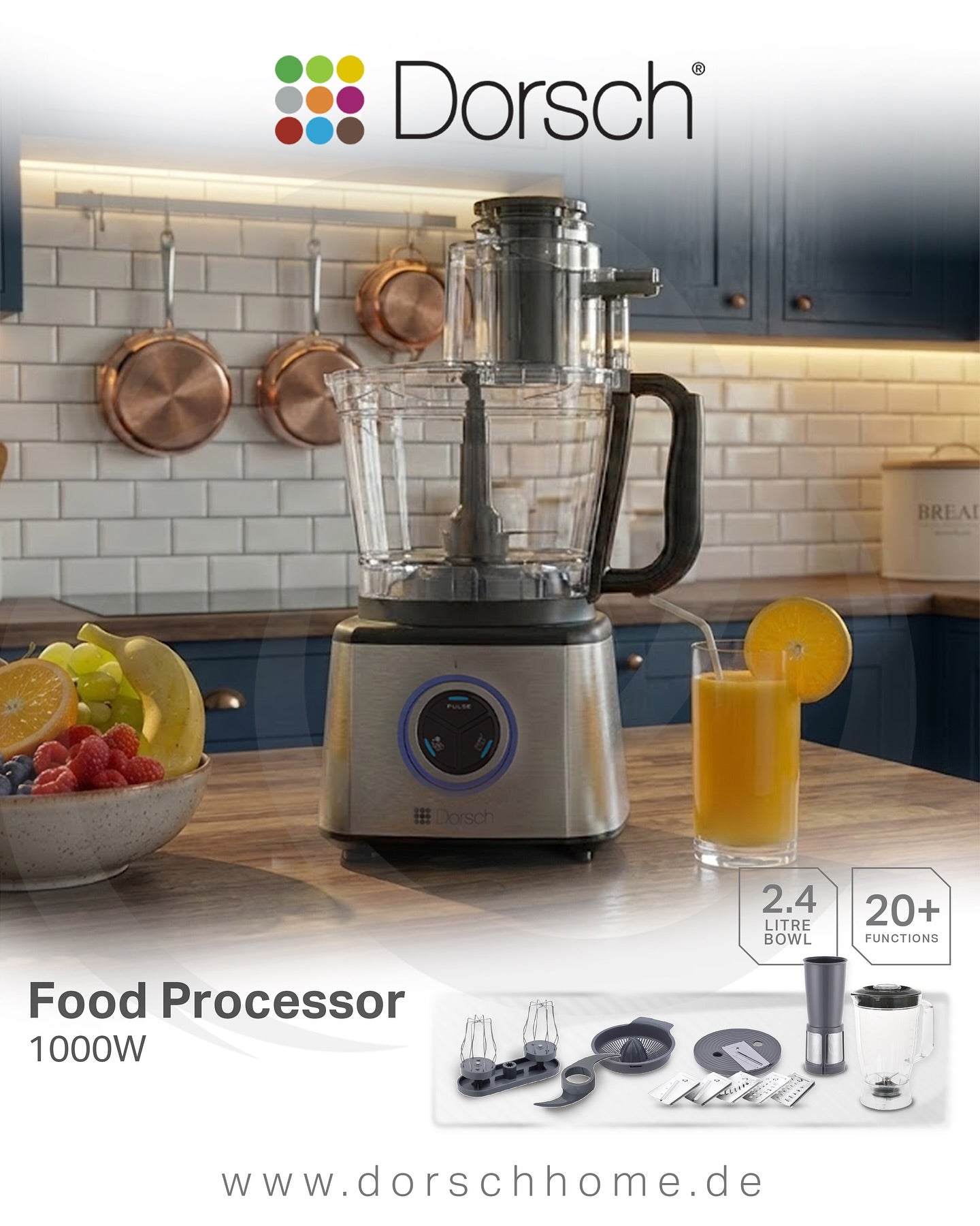 Dorsch Food Processor Multi-Function Kitchen System