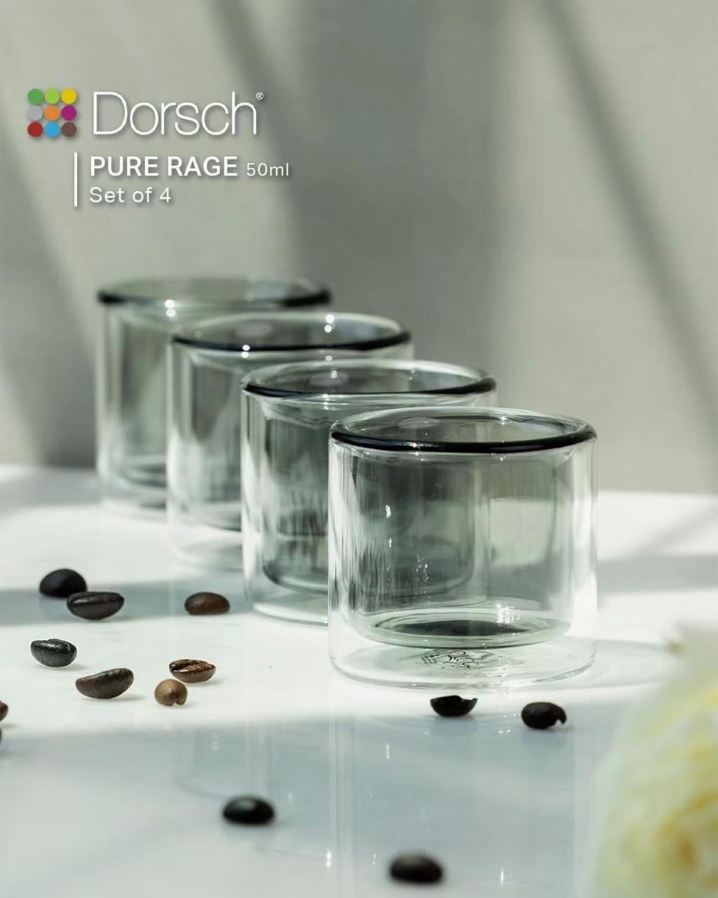 Dorsch Pure Rage Glass Cup Set – 50ml (Set of 4)