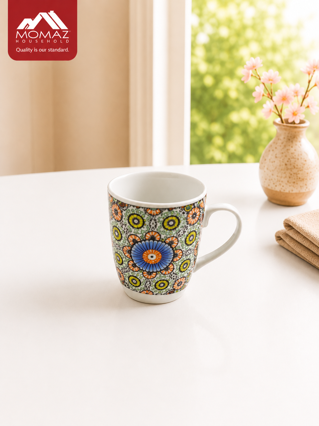 Momaz Porcelain Mug Set 12-Pcs