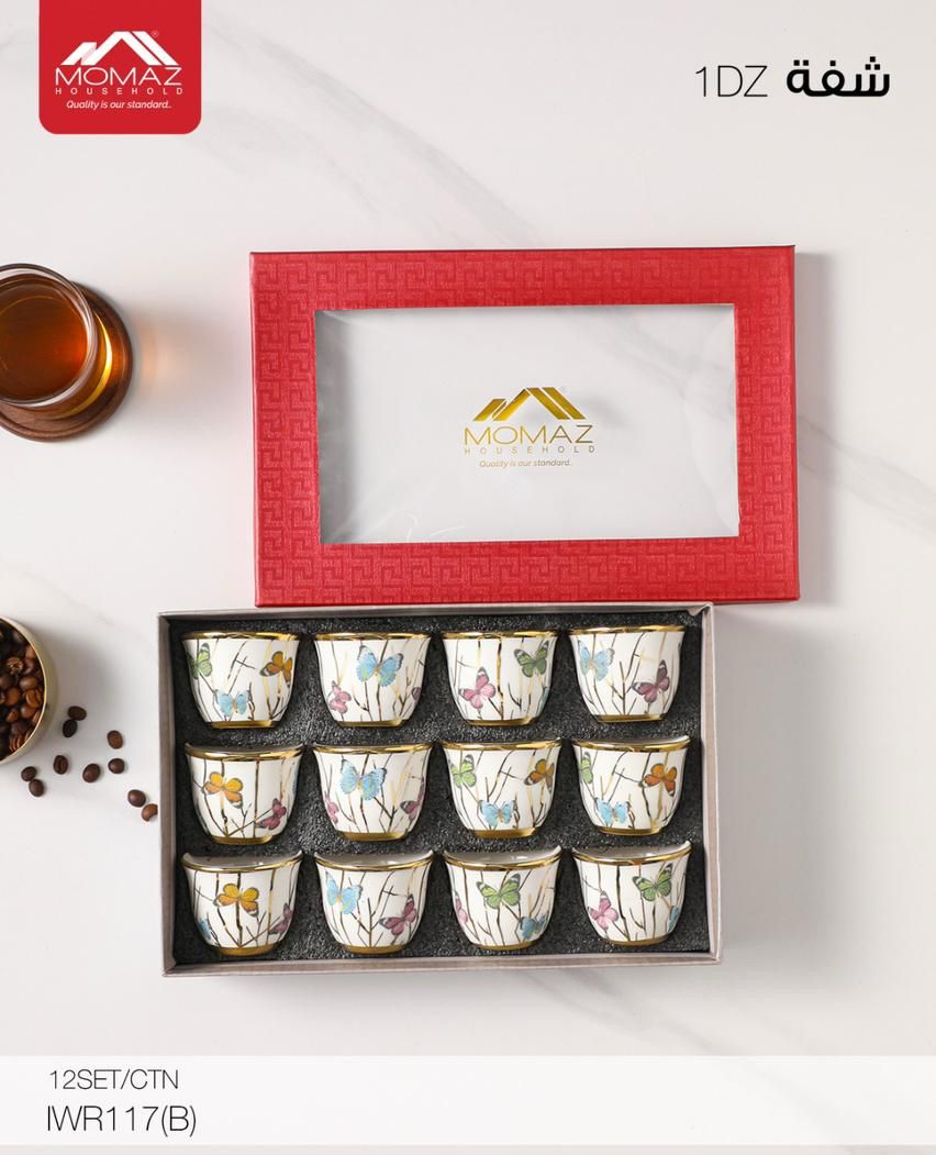 Momaz Royal Arabic Coffee Cups Set – 12PCS (IWR117(B))