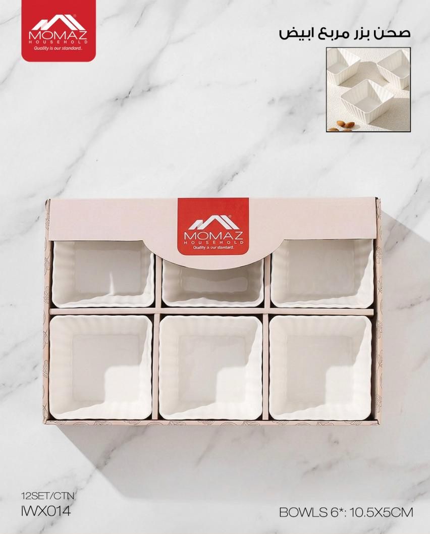 Momaz Square Bowl Set – 6 Pieces