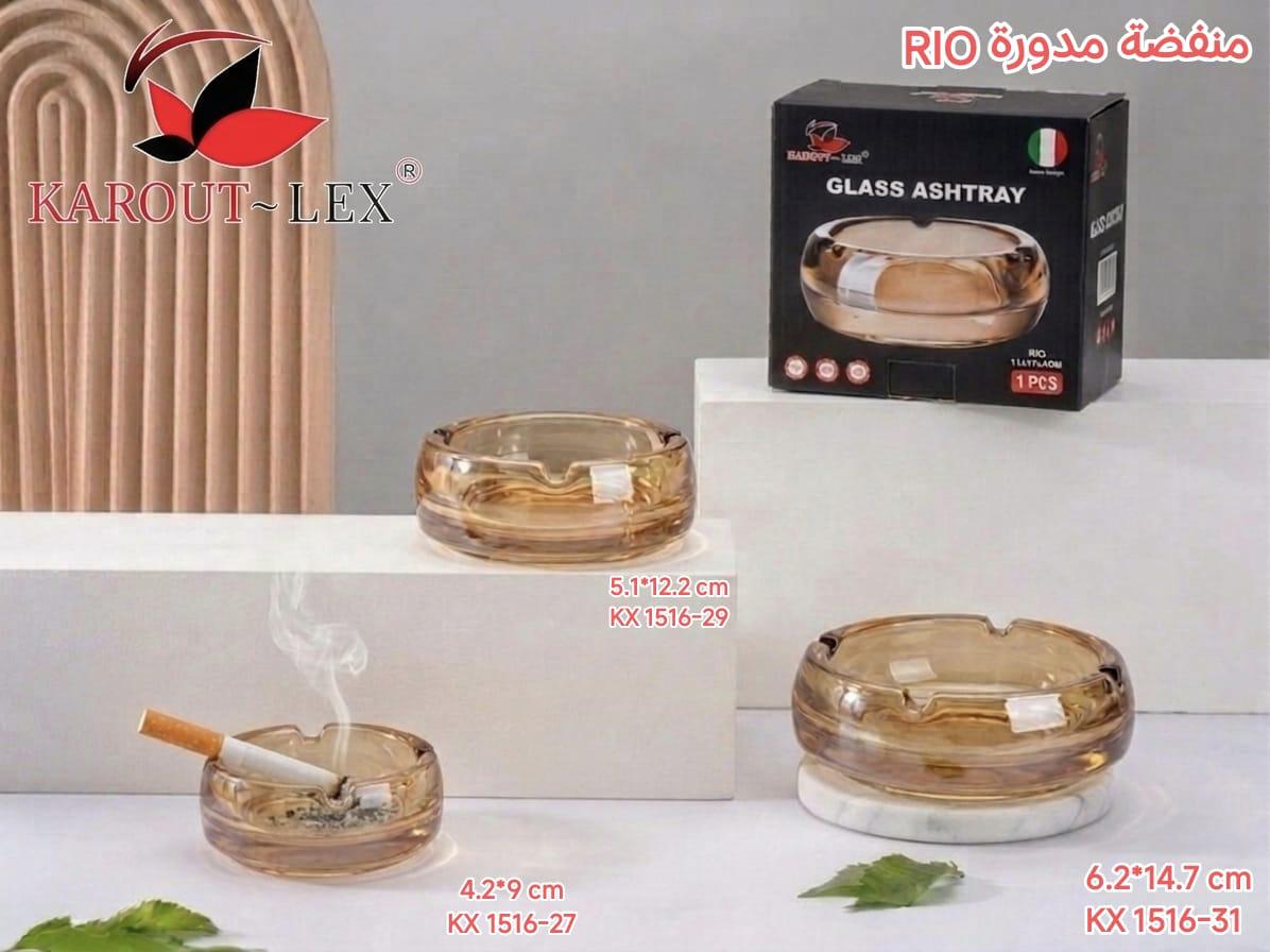 Karout-Lex Rio Glass Ashtray Collection