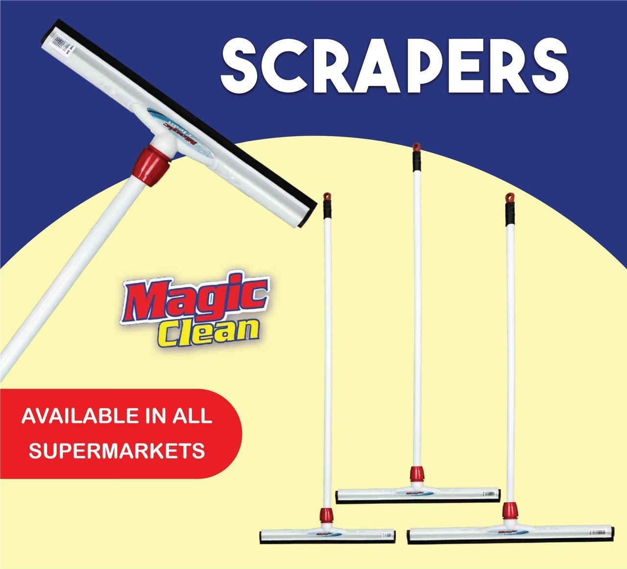 Magic Clean Floor Scraper – Heavy-Duty Water Removal Squeegee