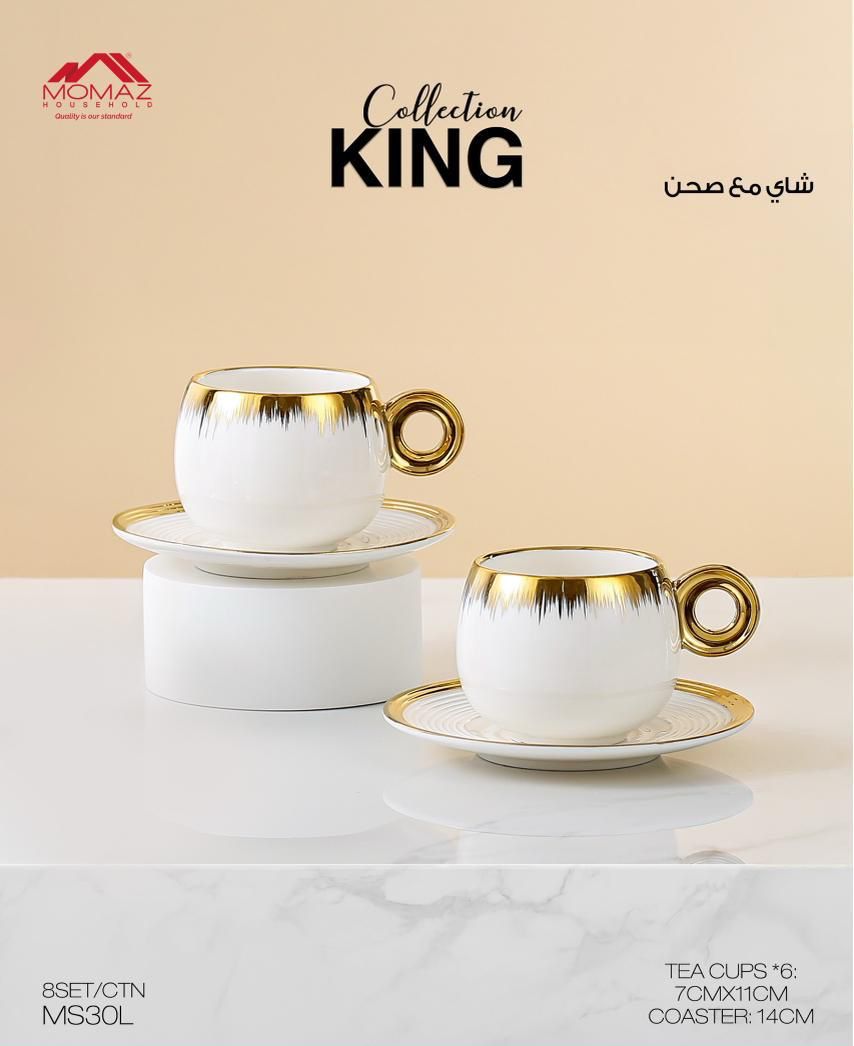 MOMAZ King Collection – Tea Cups Set with Saucer