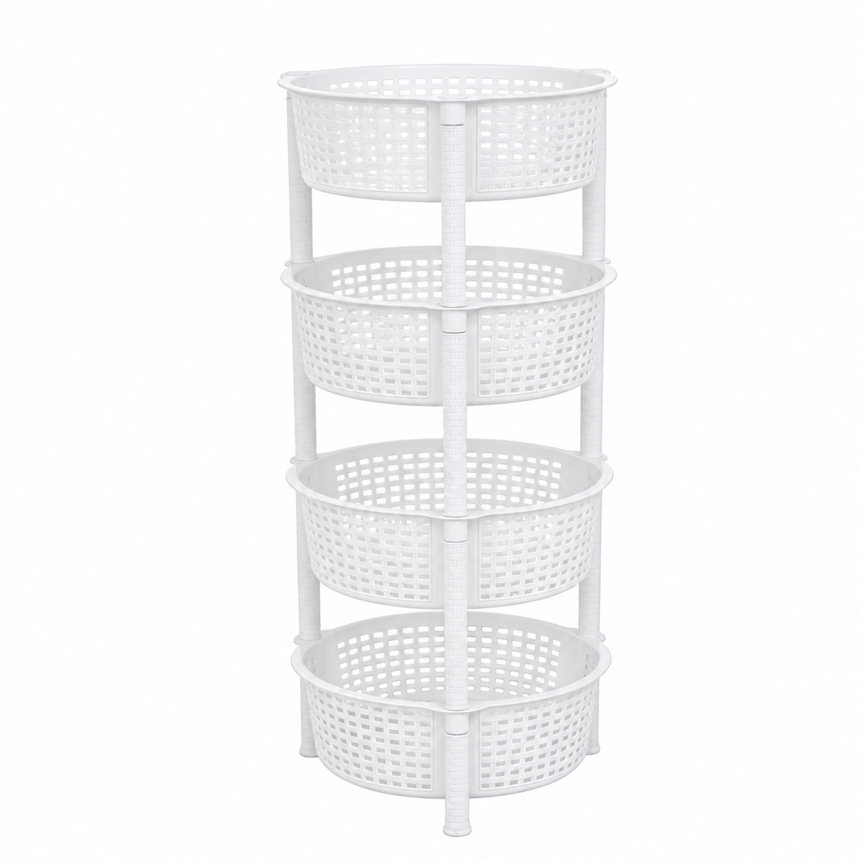 3M Plast Multi Color 4-Tier Storage Organizer