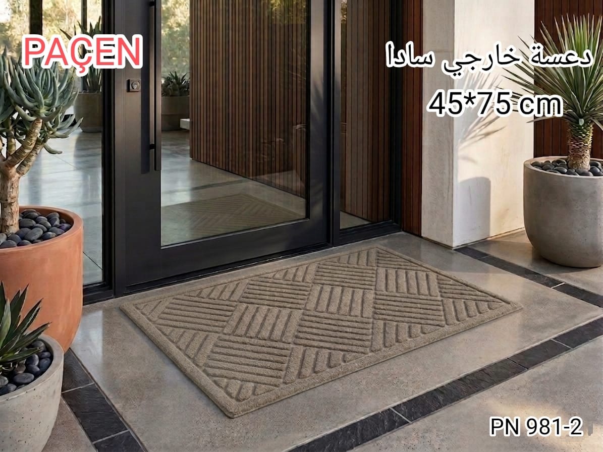 Karout-Lex PACEN Outdoor Door Mat – Textured Design (Beige) – 45×75 cm – PN 981-2