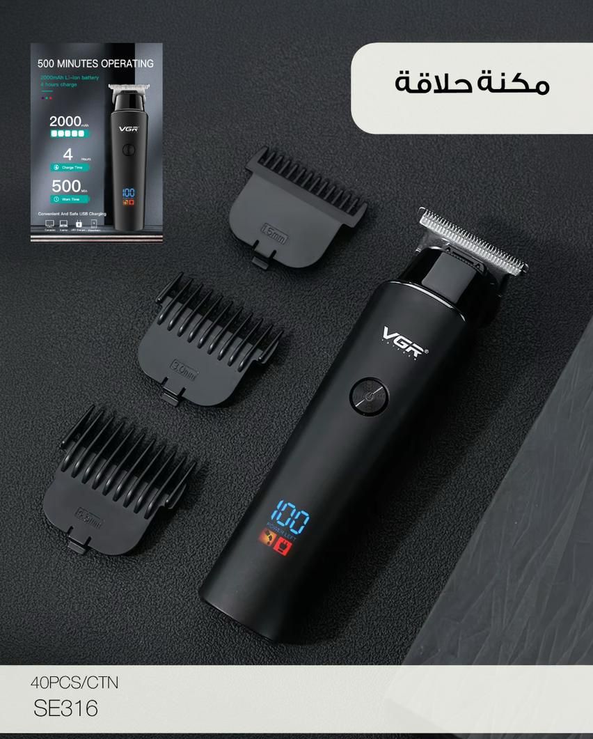 VGR Professional Hair Trimmer – Long Battery Edition (SE316)