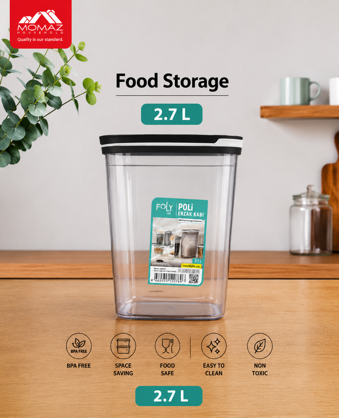 Momaz Food Storage Container 2.7L