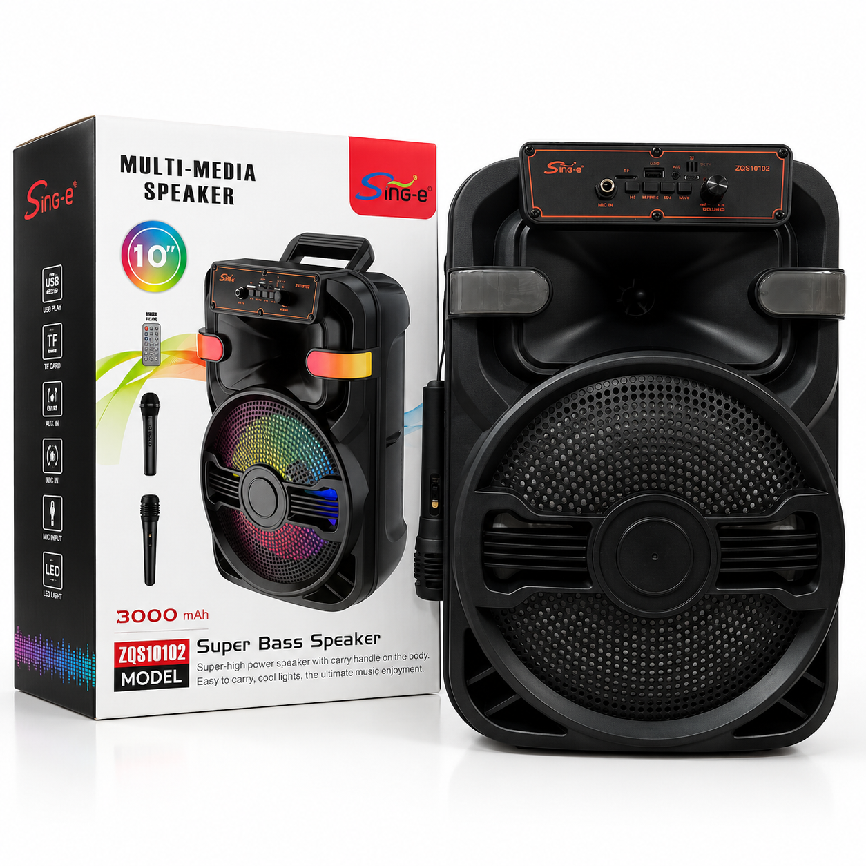 Sing-e ZQS10102 Multi-Media Speaker – 10 Inch
