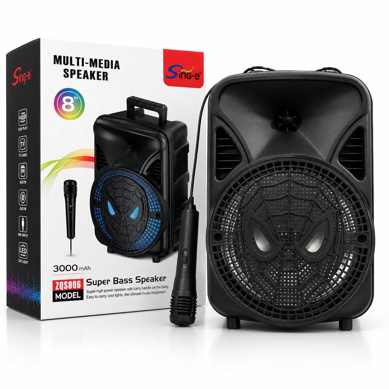 Sing-e ZQS806 Multi-Media Speaker – 8 Inch
