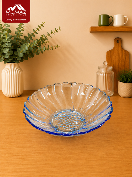 Momaz Glass Serving Bowl – 26 CM