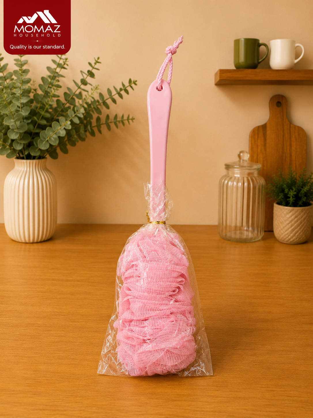 Momaz Bath Loofah with Handle