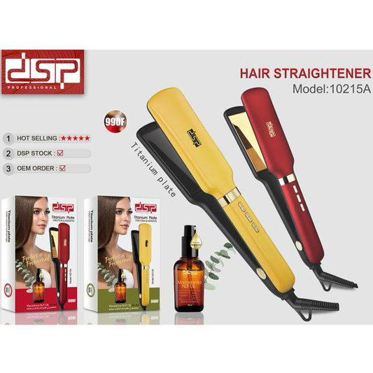 DSP Professional Hair Straightener – Model 10215A | 990°F Titanium Plate