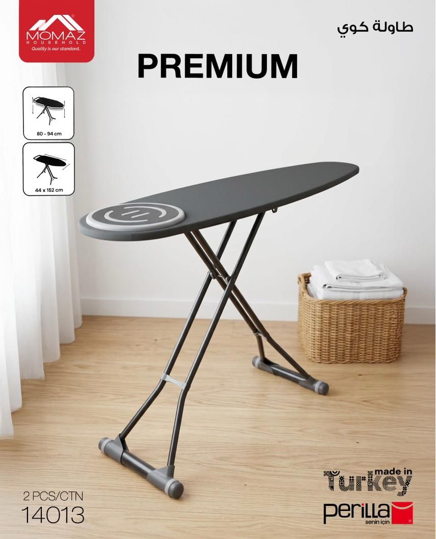 Momaz Premium Ironing Board – Extra Large & Heavy Duty (Adjustable)