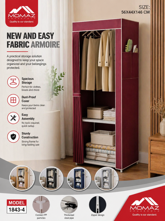Momaz Fabric Armoire Multi-layer storage – Model 1843-4