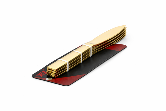 KAROUT-LEX Gold Fork & Knife Set