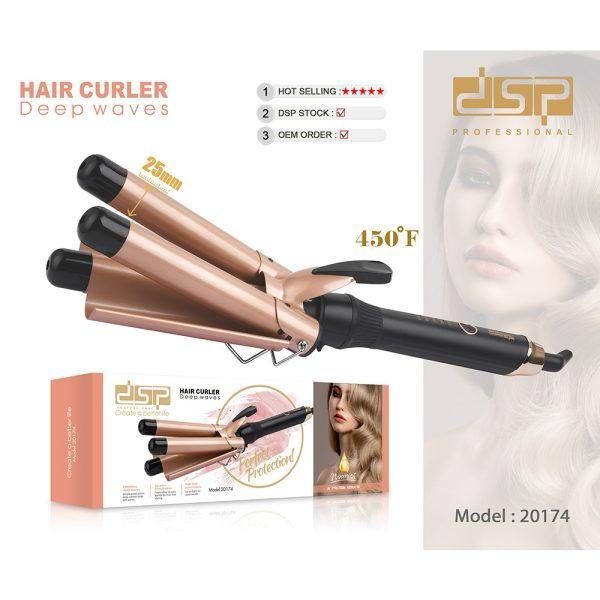DSP Professional Hair Curler – Model 20174 | 25mm Deep Waves | 450°F