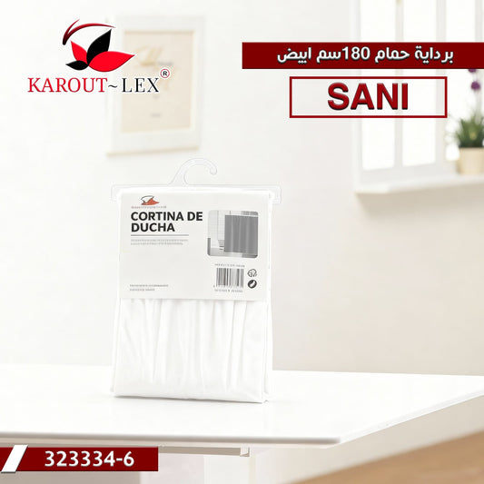 Karout Lex SANI Shower Curtain – White