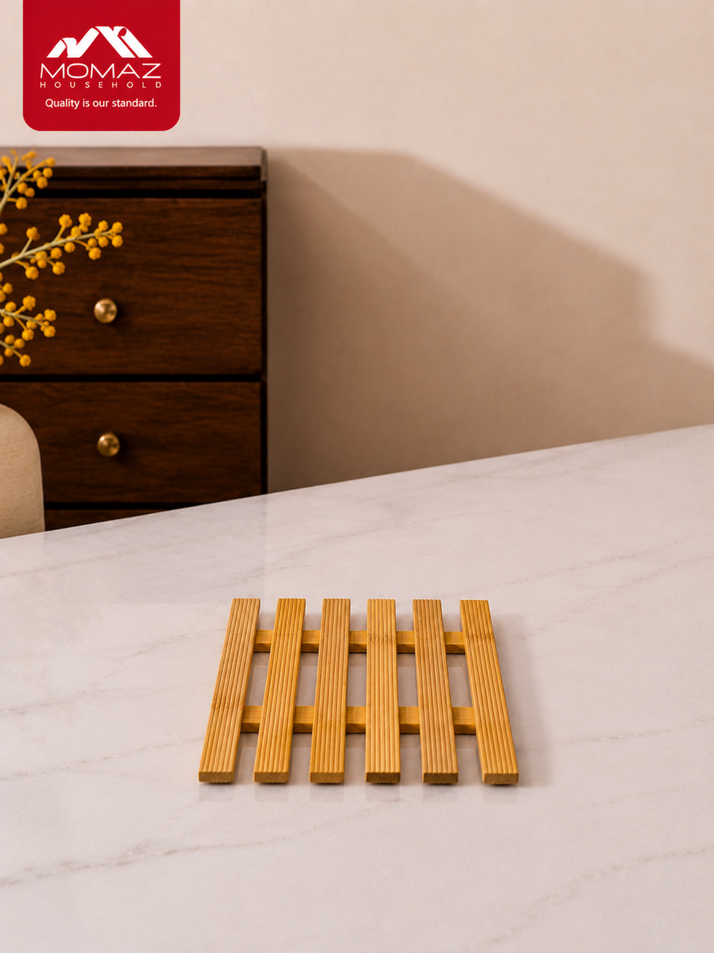 Momaz Bamboo Heat Resistant Trivet
