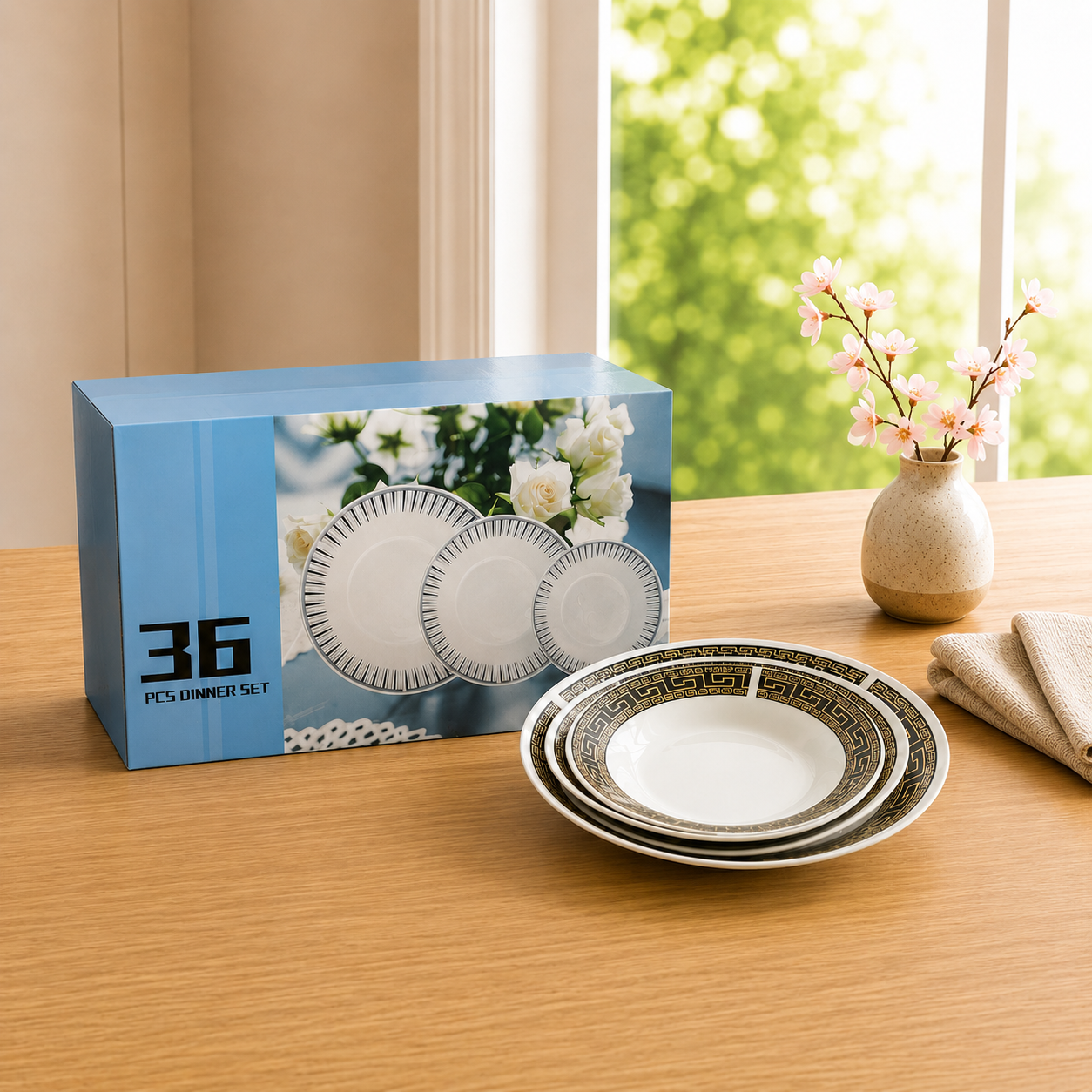 Karout-Lex Dinner Set – 36 PCS