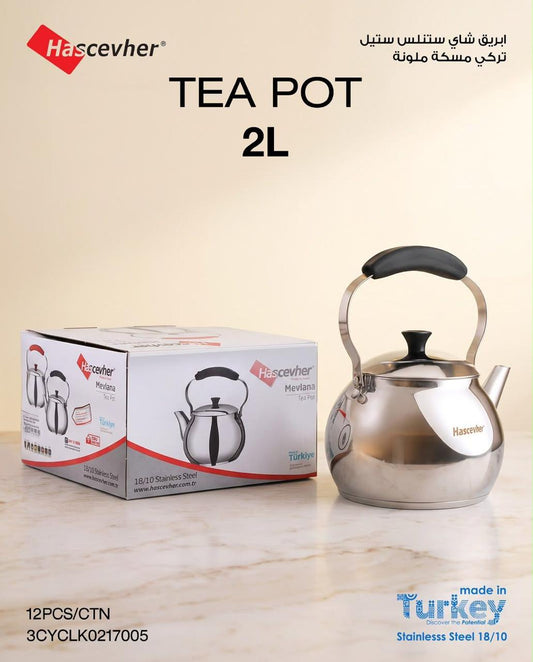 Momaz Hascevher Stainless Steel Tea Pot – 2L