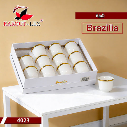 كاروت ليكس - طقم أكواب قهوة برازيليا (4023)