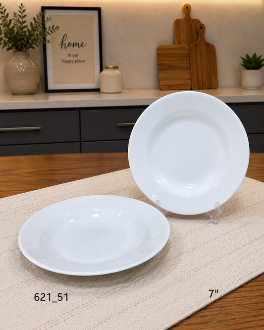 Momaz Porcelain Deep Plate – 7 Inch