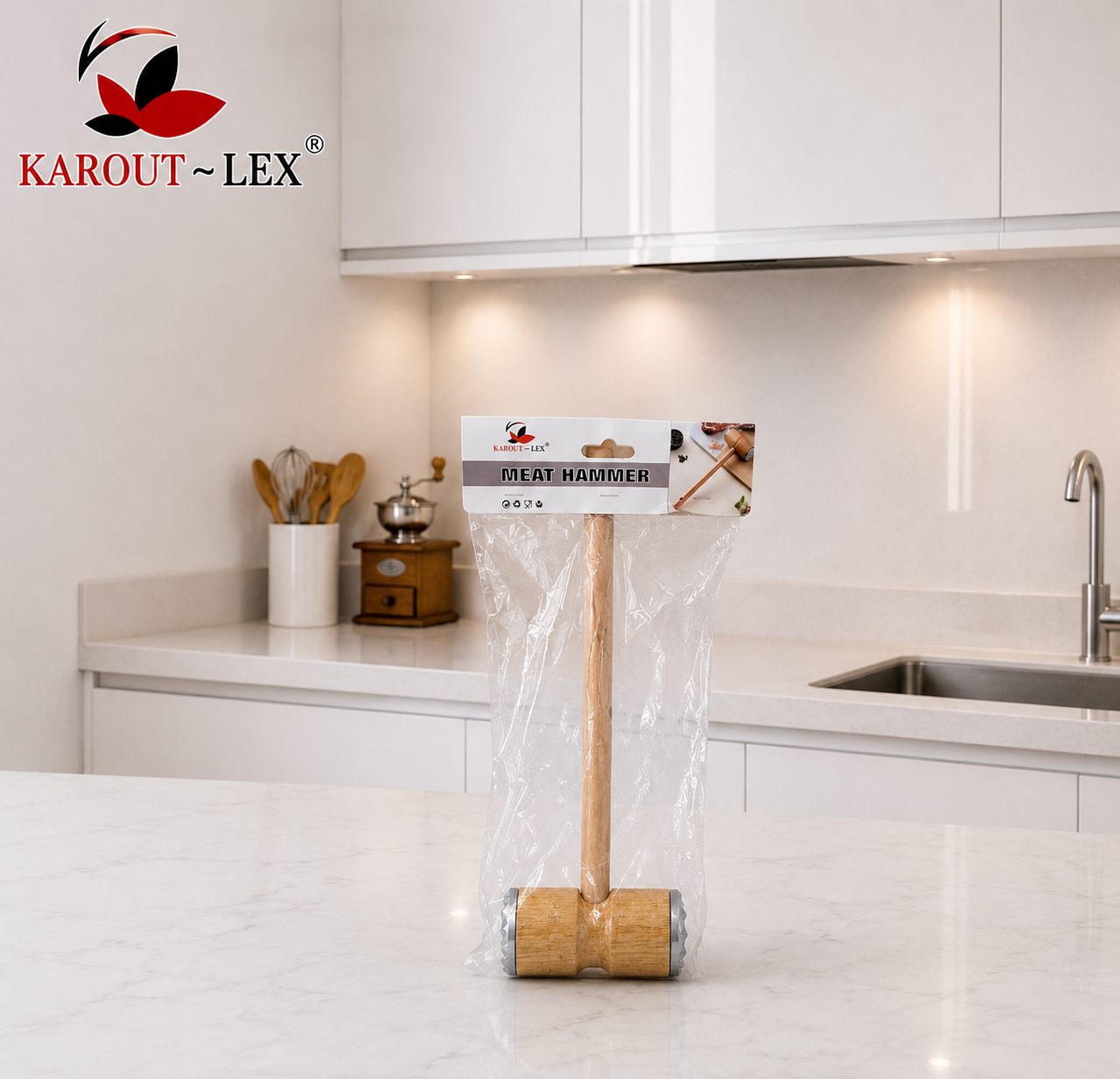 Karout-Lex Wooden Meat Hammer