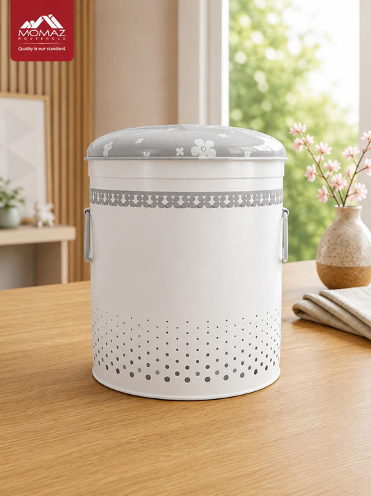 Momaz Elegant Storage Basket with Cushioned Lid