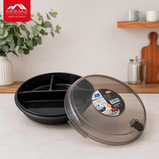 Momaz Divided Food Storage Tray with Lid