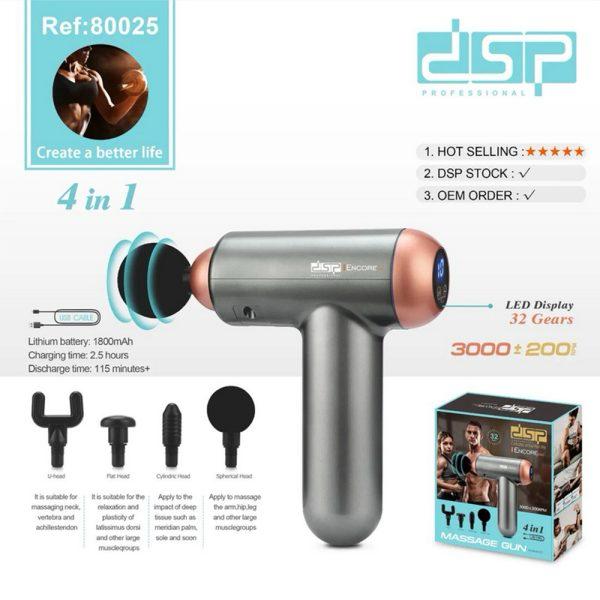 DSP 4-in-1 Massage Gun – Model 80025