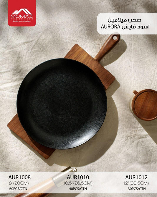 Momaz Aurora Matte Black Plates Collection
