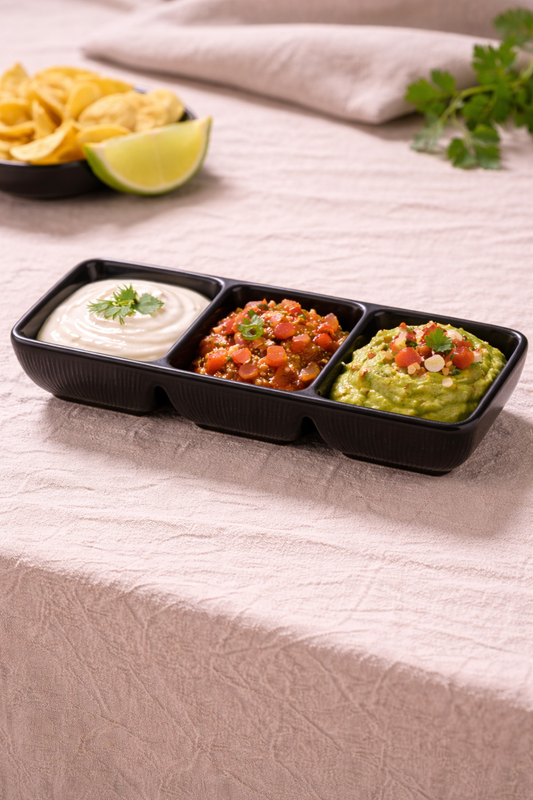 Momaz Aurora Matte Black Melamine Sauce Bowl