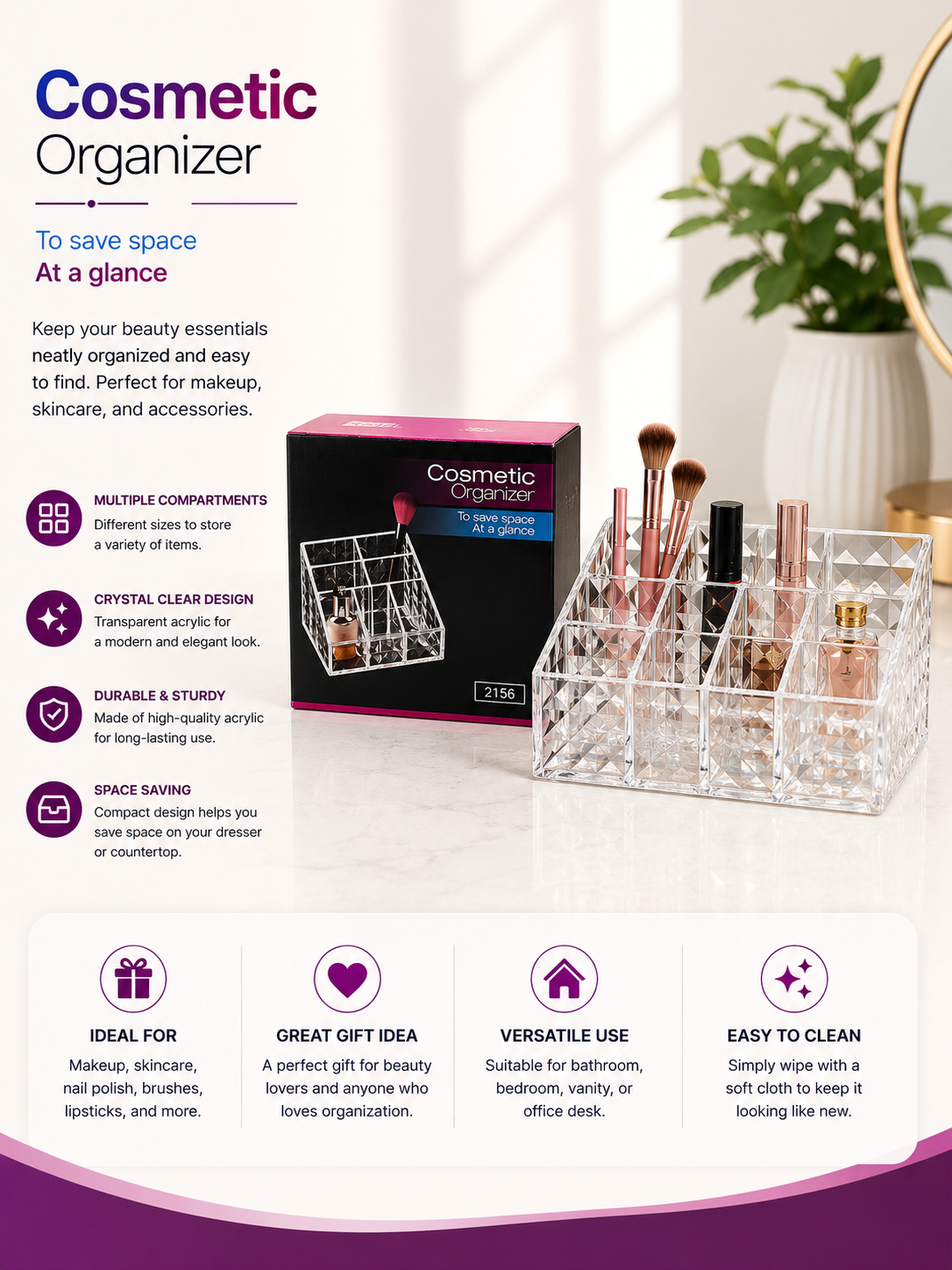 Momaz Cosmetic Organizer