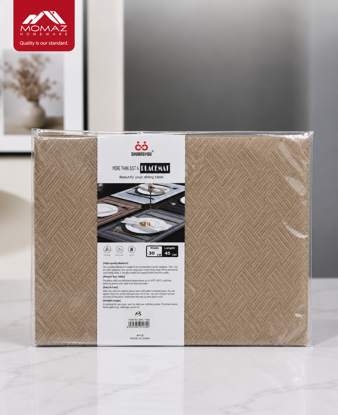 Momaz Premium Placemat Set – 6 Pieces