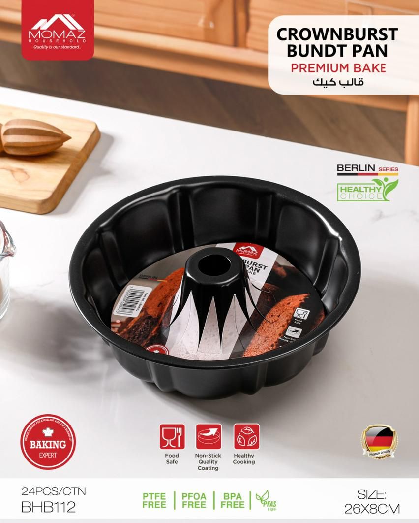 Momaz Crownburst Bundt Pan – Premium Bake (Berlin Series)