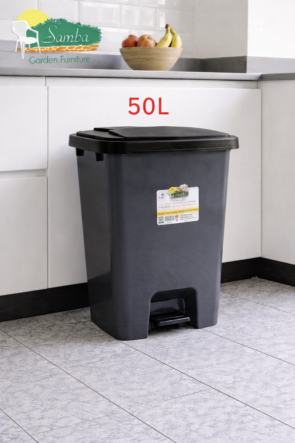 Samba Pedal Trash Bin – 30L & 50L