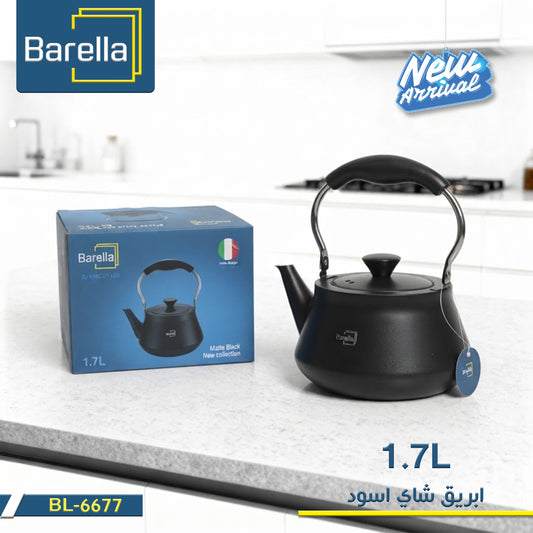 Barella Matte Black Tea Kettle – 1.7L
