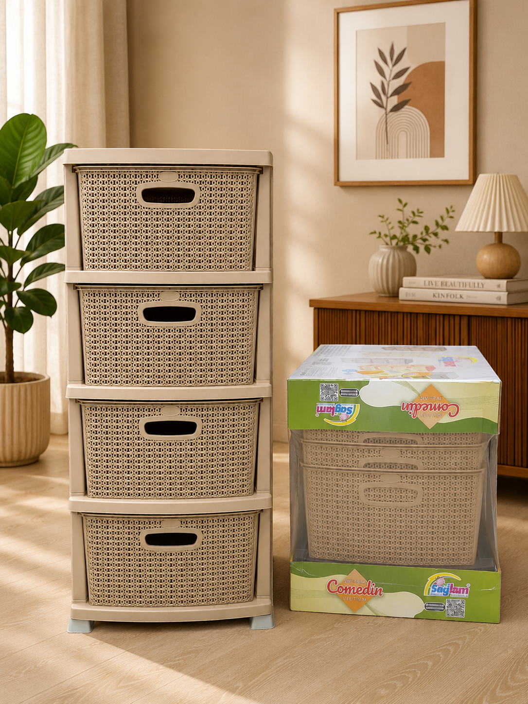 Momaz 4-Layer Storage Drawer Organizer